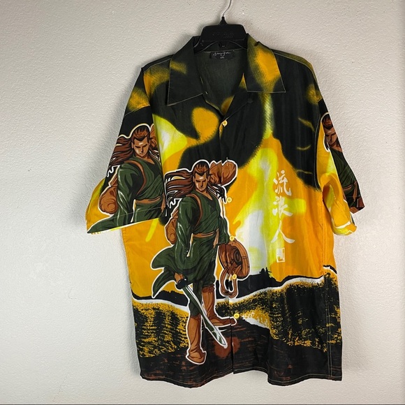 Sean John Vintage Warrior Button Up Shirt Size XXL - Picture 1 of 6